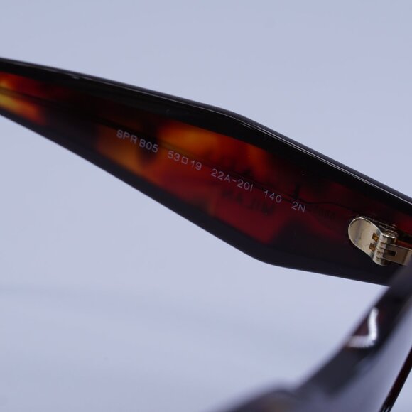 Prada PRB05S 22A20I Sunglasses Poppy Havana Rectangle Frame - Picture 6 of 10